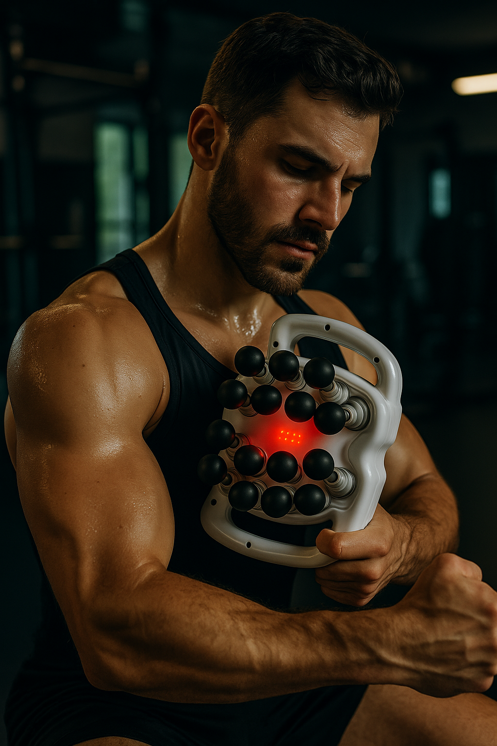 Kinetix™ – Massage Gun Professionnel 16 Têtes | Récupération Sportive, Bien-être & Relaxation Premium